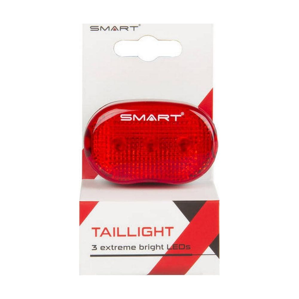 Fanale posteriore SMART rosso per bici con 3 LED in confezione.