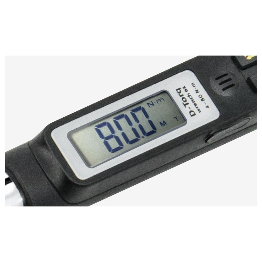 Chiave dinamometrica digitale con display 80,0 Nm e marchio.