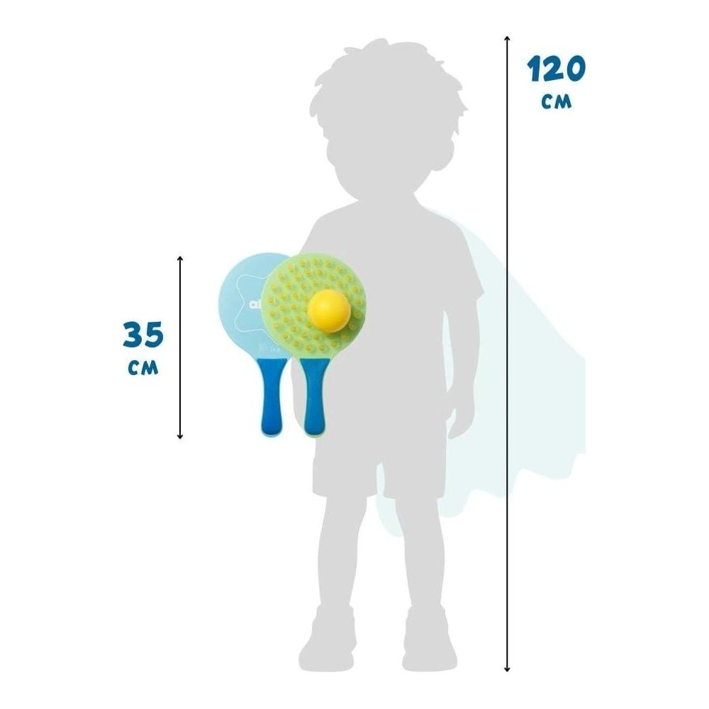 Silhouette di bambino con racchette e palla. Dimensioni 35cm e 120cm.