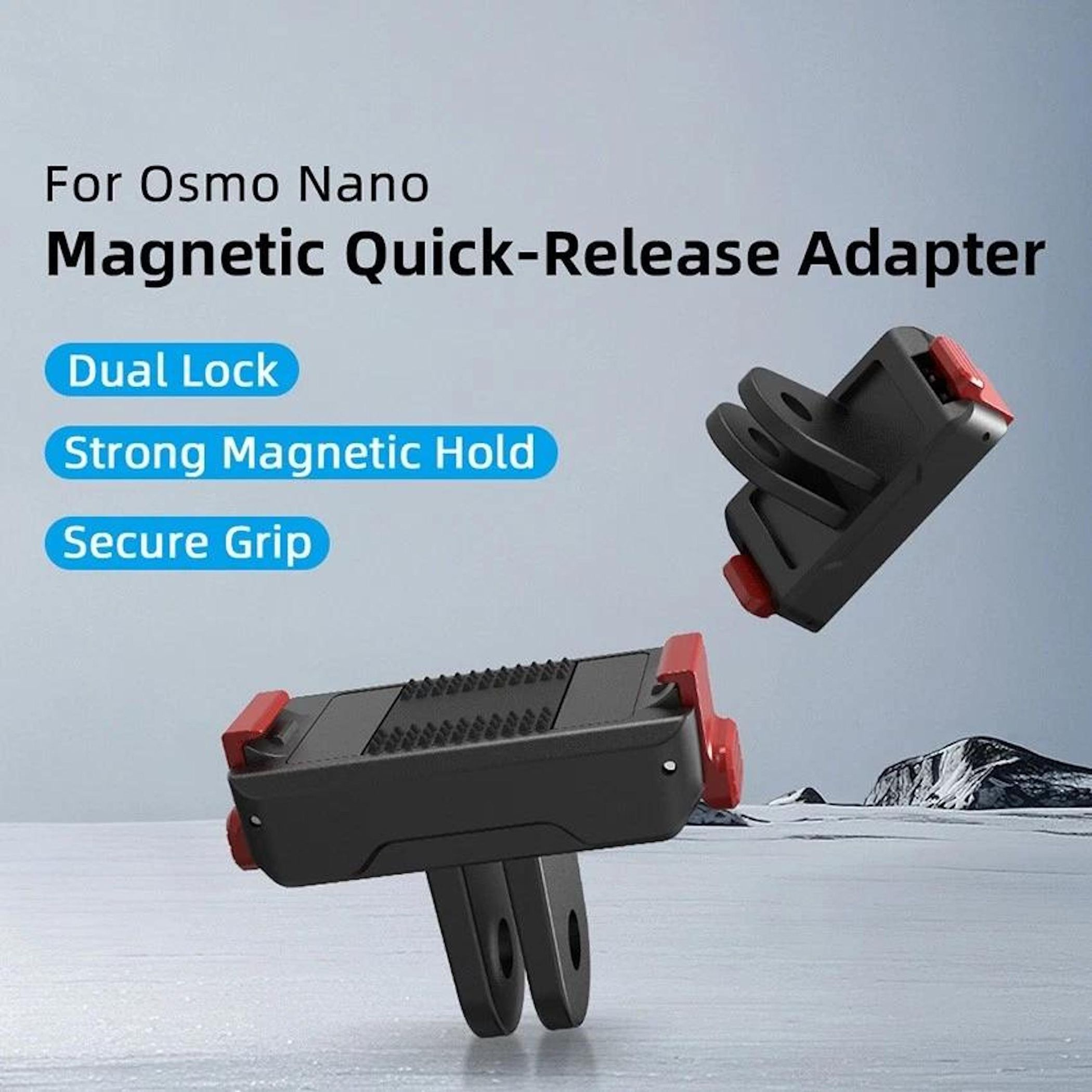 Magnetischer Schnellverschlussadapter für Osmo Nano mit Dual Lock.