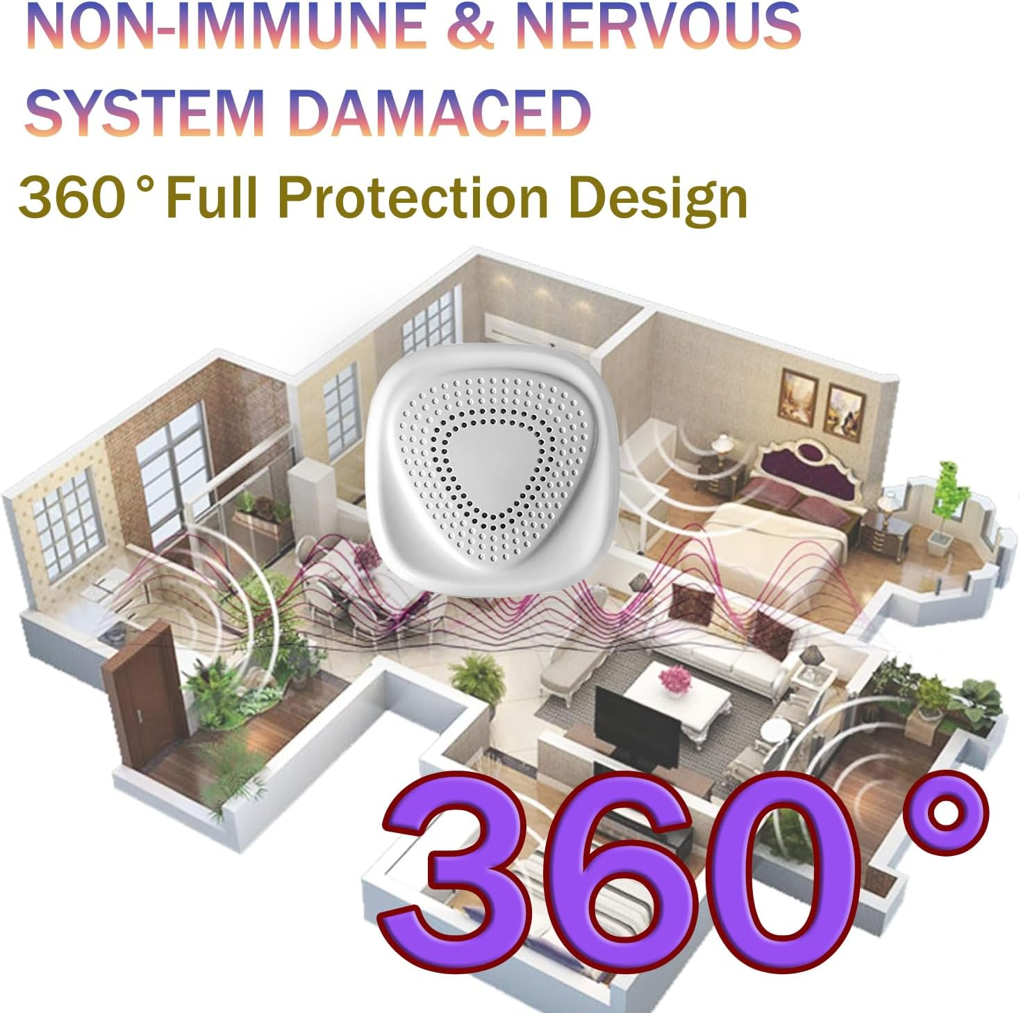 Ein 360-Grad-Schutzdesign für Häuser, das vor nicht-immunen und Nervensystemschäden schützt.