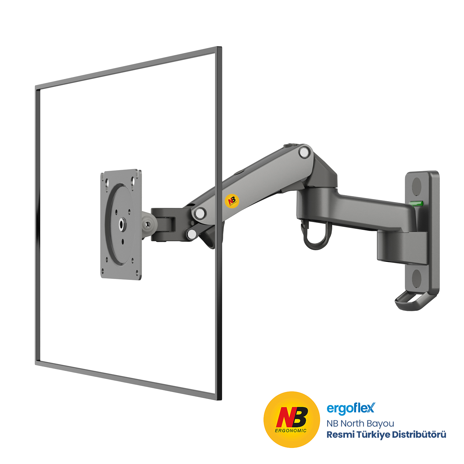 NB NORTH BAYOU Ergonomic NB F150 Duvara Montaj Monitör Standı