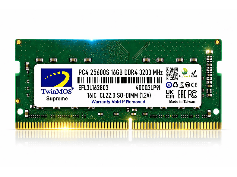 TWINMOS 3200 MHz DDR4 1.2V MDD416GB3200N Notebook Ram Fiyat