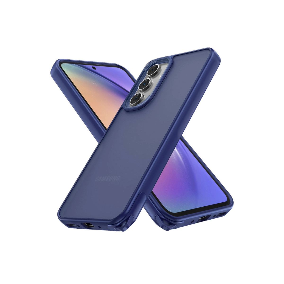 EVIMDEYOKYOK Samsung Galaxy A05s Uyumlu Elegant Kapak Telefon Kılıfı Lacivert