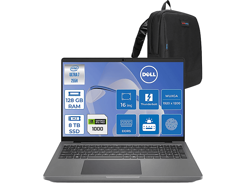 DELL Promax 16 MC16250 8 GB RTXPRO1000 IPS APROMAX1604F57 Intel