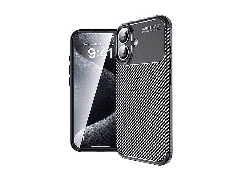 LOPARD iPhone 16 Uyumlu Negro Silikon Kapak Telefon Kılıfı Siyah