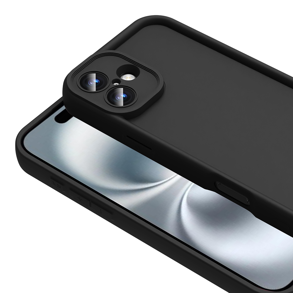 Kamera lensli siyah akıllı telefon, yakın çekim.