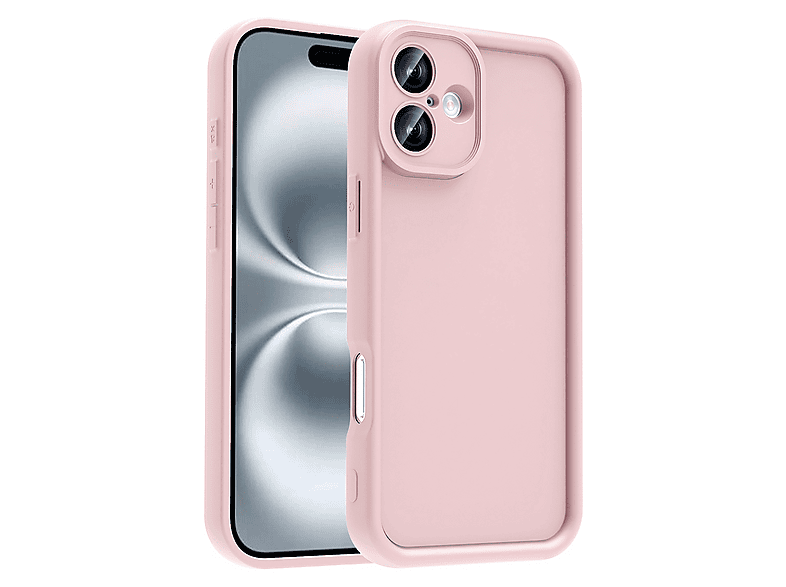 LOPARD iPhone 16 Uyumlu Kamera Korumalı Ananas Kapak Telefon Kılıfı Pembe
