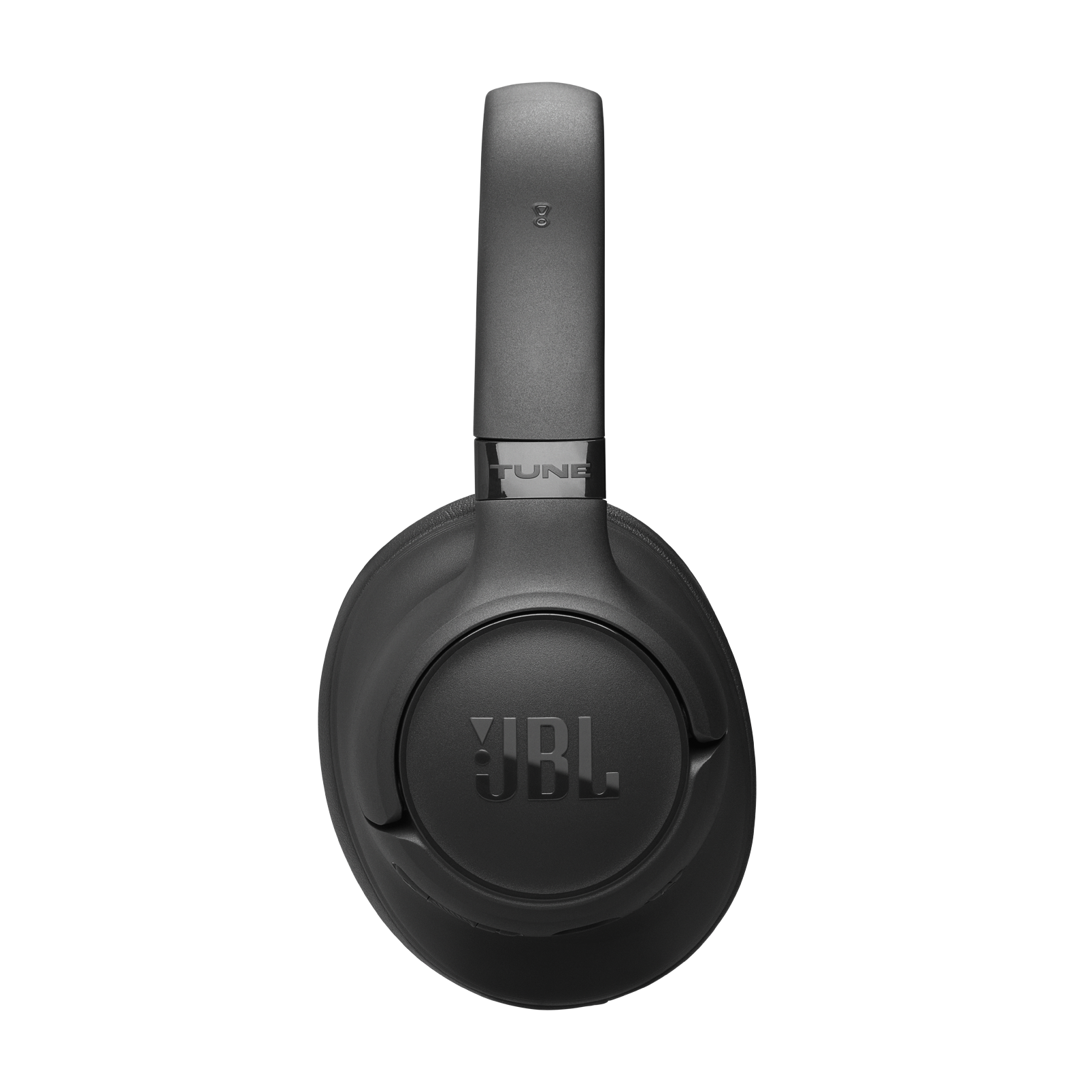 Cuffie JBL nere con marchio TUNE, su sfondo bianco.