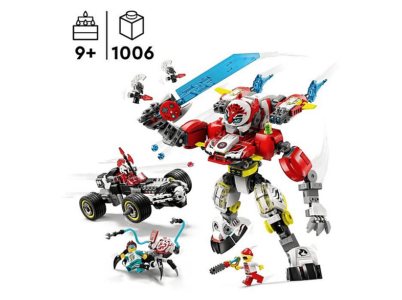 LEGO DREAMZzz Cooper'ın Kaplan Robotu ve Zero'nun Hot Rod Arabası