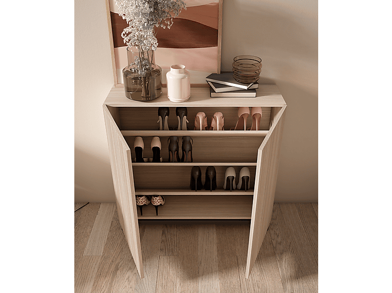 Zapatero | HERDASA 513, , 90 cm x 93 cm x 27 cm, Nogal claro