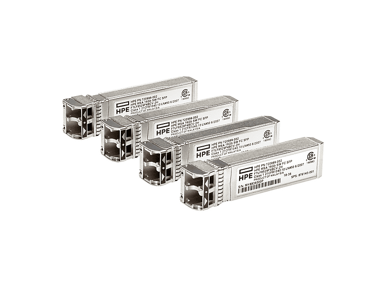 HPE MSA 16 GB SW FC SFP 4PK XCVR Gri