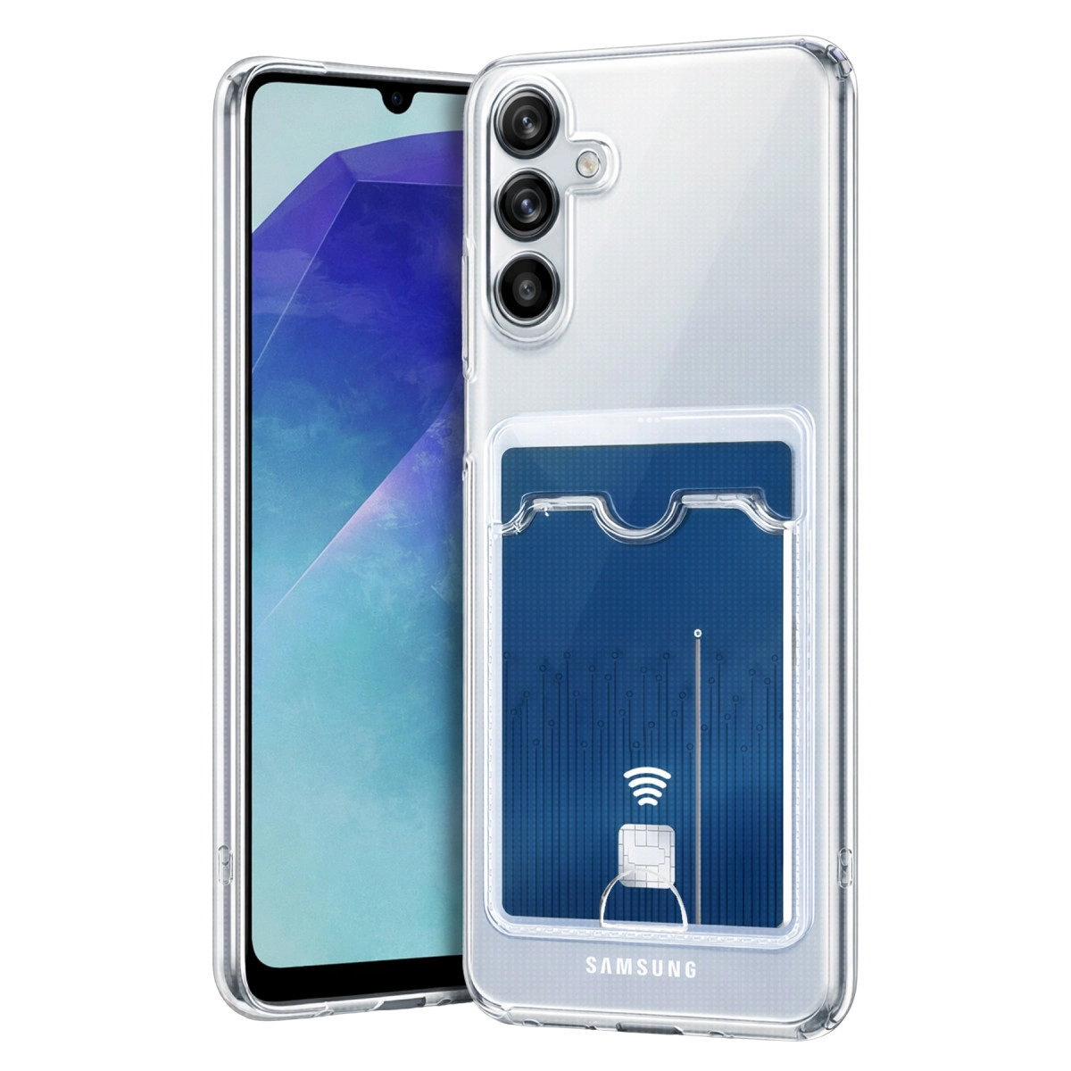 EVIMDEYOKYOK Samsung Galaxy A37 5G Uyumlu Kart Şeffaf Silikon Telefon Kılıfı Şeffaf