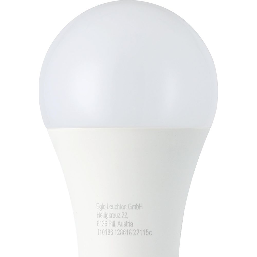 Lampadina LED bianca con testo: Eglo Leuchten GmbH, Heiligenkreuz 22, Pill, Austria.
