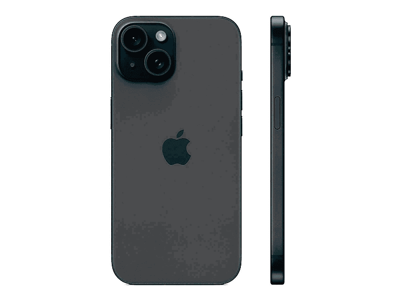 APPLE iPhone 15, Negro, Móvil iOS, 256 GB, 6 GB RAM, 6,1 