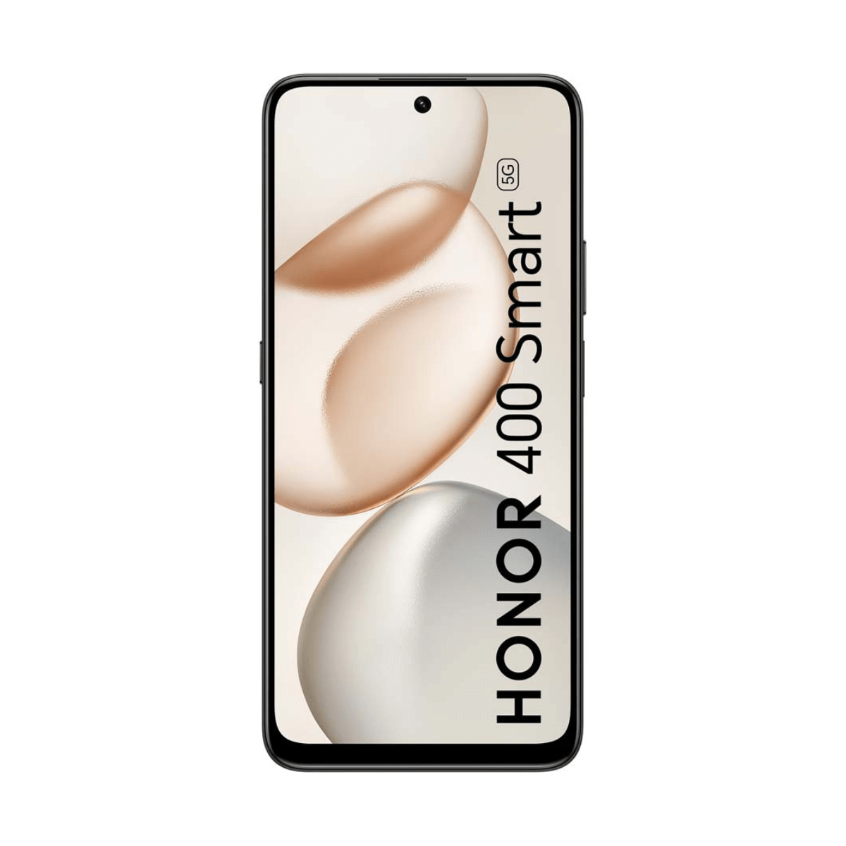 Ein Honor 400 Smart 5G Smartphone mit einem abstrakten Hintergrund.