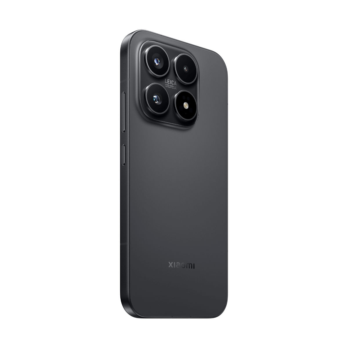 Ciemnoszary smartfon z modułem aparatu Leica i logo Xiaomi.