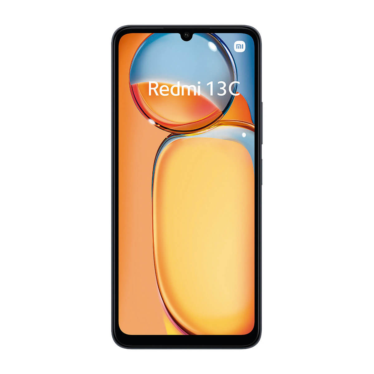 Smartfon wyświetlający "Redmi 13C" i logo Mi na ekranie.