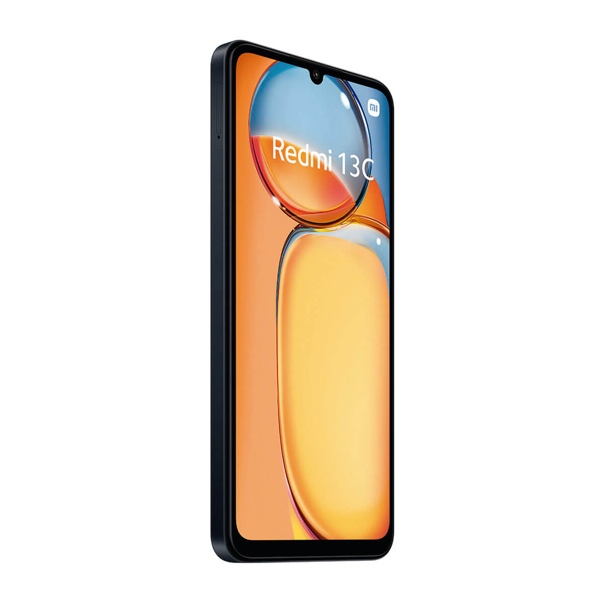 Czarny smartfon z napisem "Redmi 130" na ekranie.