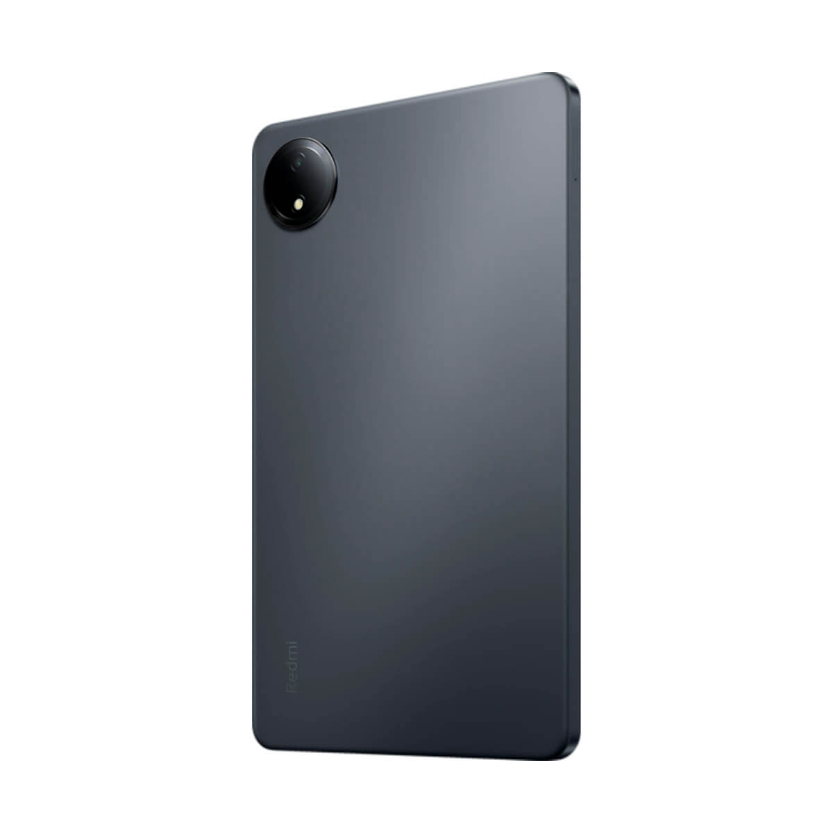 Tył ciemnego tabletu z modułem kamery i logo Redmi.