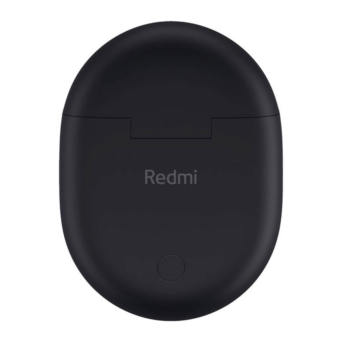 Schwarzes Ladecase für kabellose Kopfhörer mit Redmi-Logo.