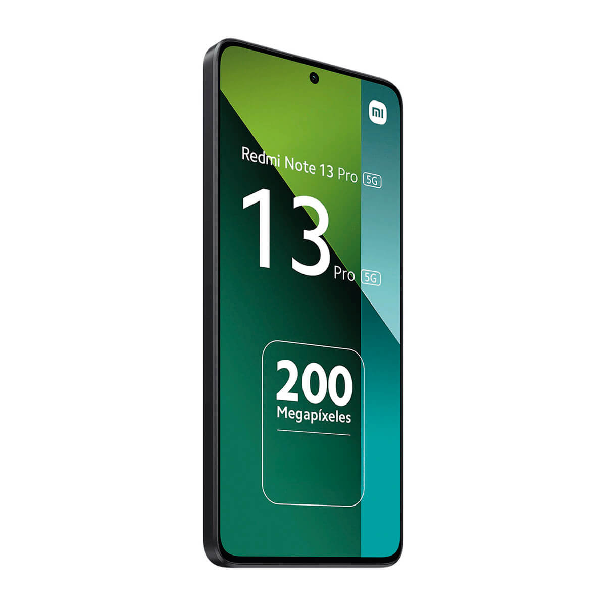 Smartfon wyświetlający "Redmi Note 13 Pro 5G" i "200 Megapixeles".