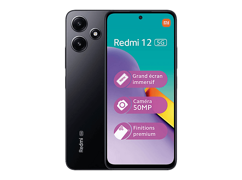 XIG03 Redmi 12 5G os:15 初期化 64-8525 XIAOMI Redmi 12 5G, Negro, Móvil Desconocido, 128 GB, 4 GB RAM, 6