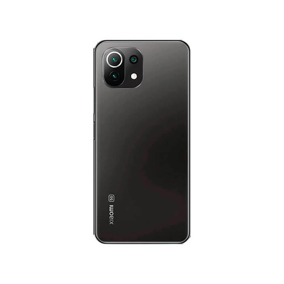 Tył czarnego smartfona Xiaomi 5G z modułem aparatu.