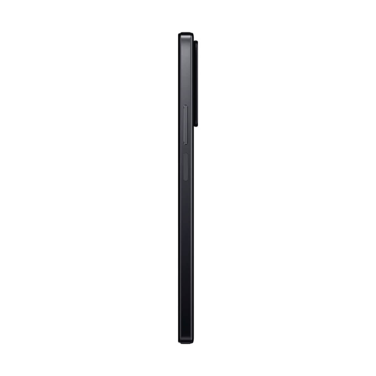 Donkergrijs smartphone geprofileerd tegen een witte achtergrond.