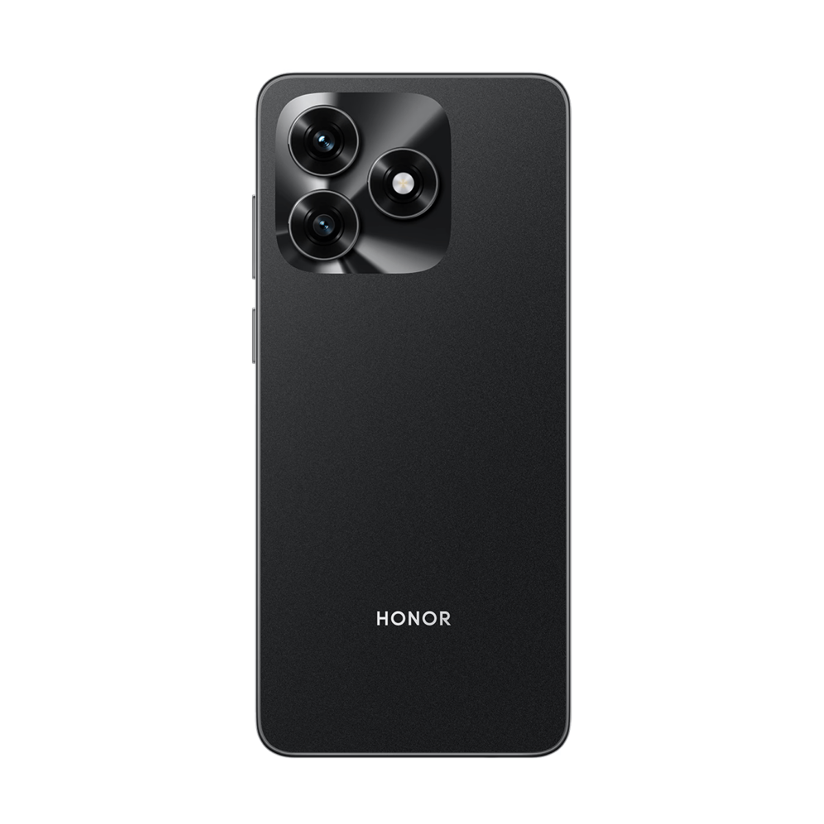 Rückseite eines schwarzen HONOR Smartphones mit drei Kameralinsen.
