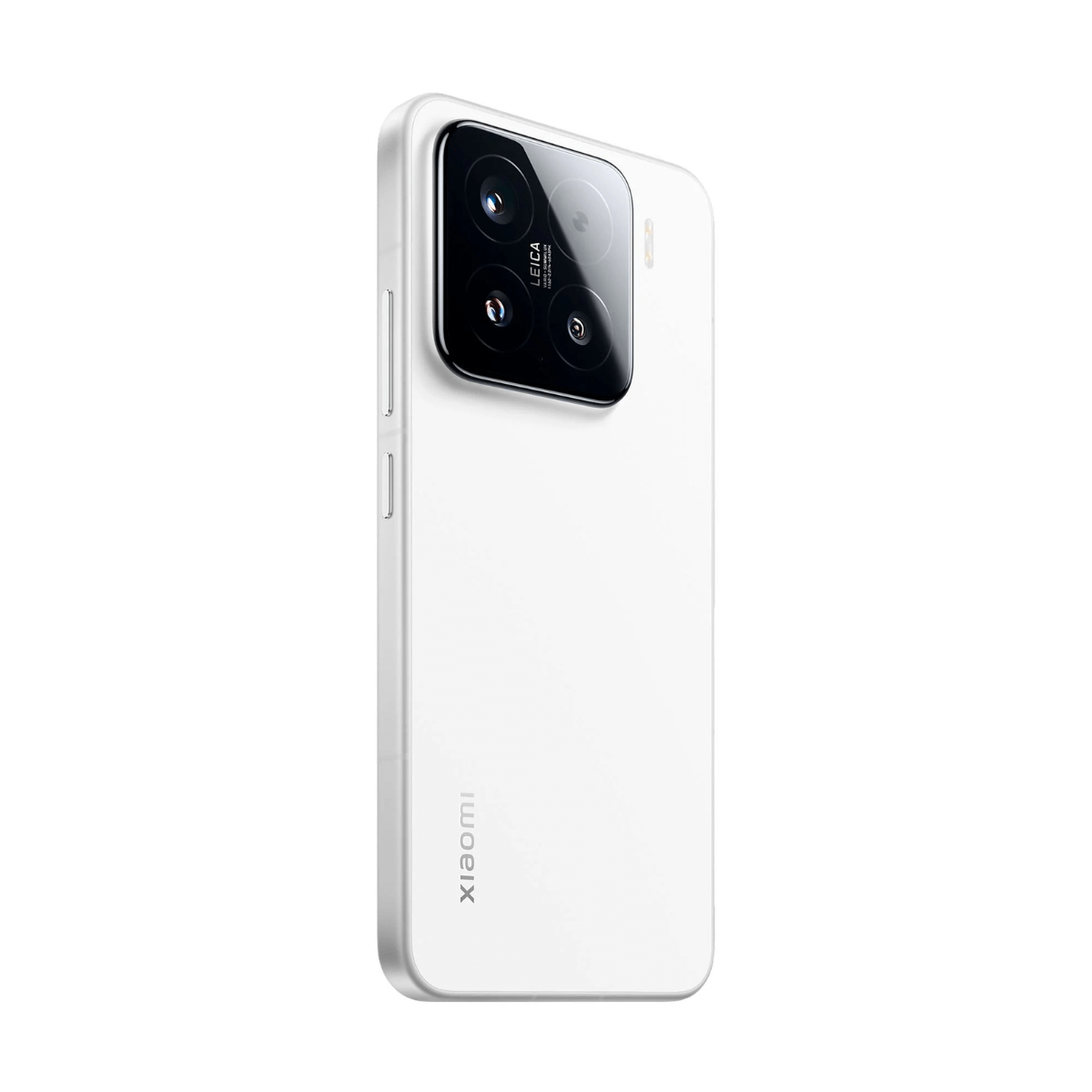 Biały smartfon z czarnym modułem aparatu i oznaczeniem Leica.
