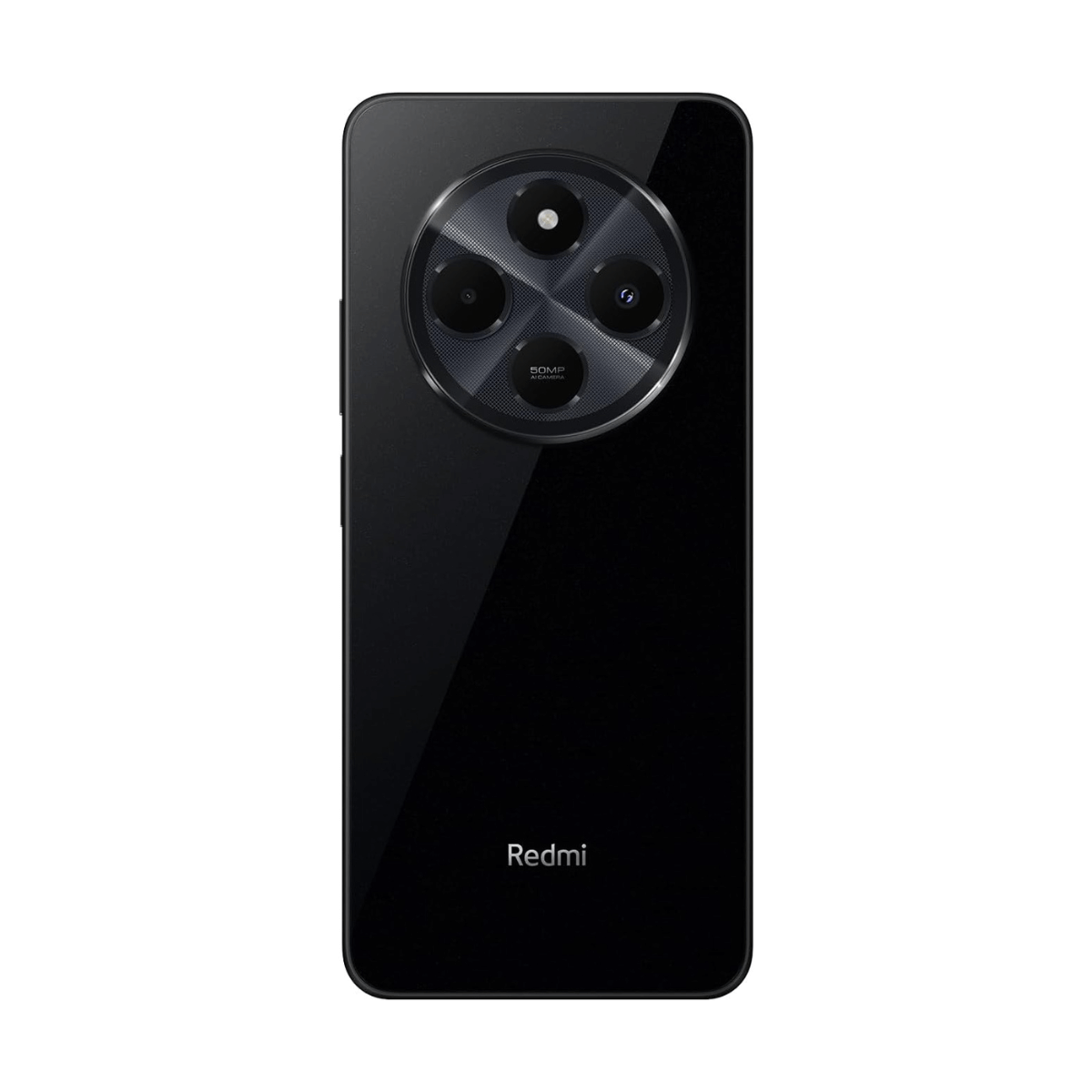 Rückseite eines schwarzen Smartphones mit kreisförmiger Kameramodulanordnung.