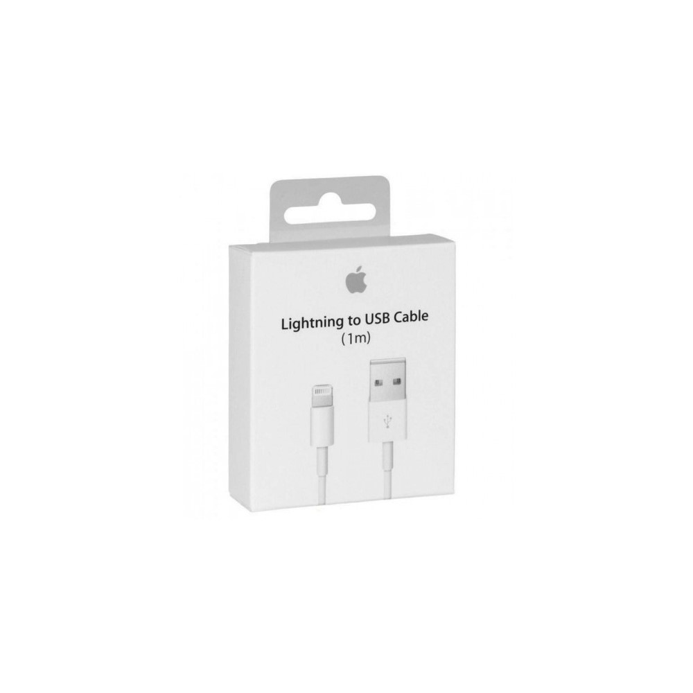 Verpackung eines 1m Lightning-zu-USB-Kabels mit Apple-Logo.