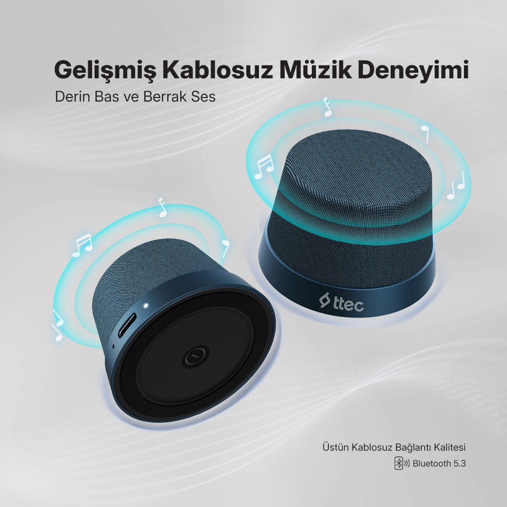 TTEC Vox Mini M Magsafe Uyumlu 2'si 1 Arada Kablosuz Bluetooth