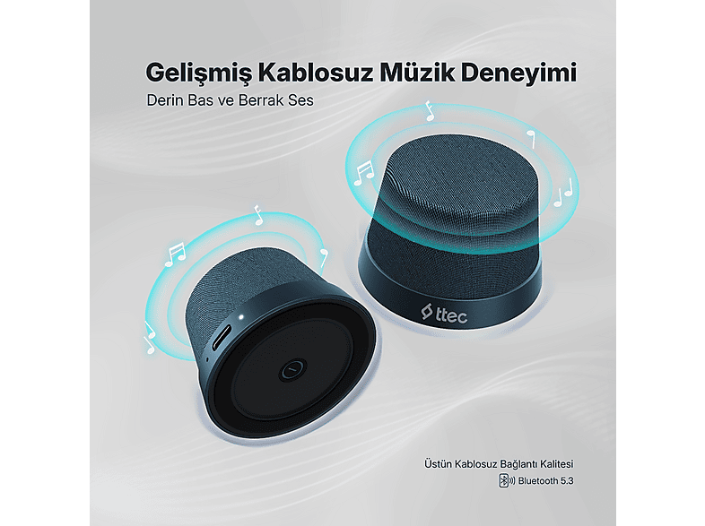 TTEC Vox Mini M Magsafe Uyumlu 2'si 1 Arada Kablosuz Bluetooth