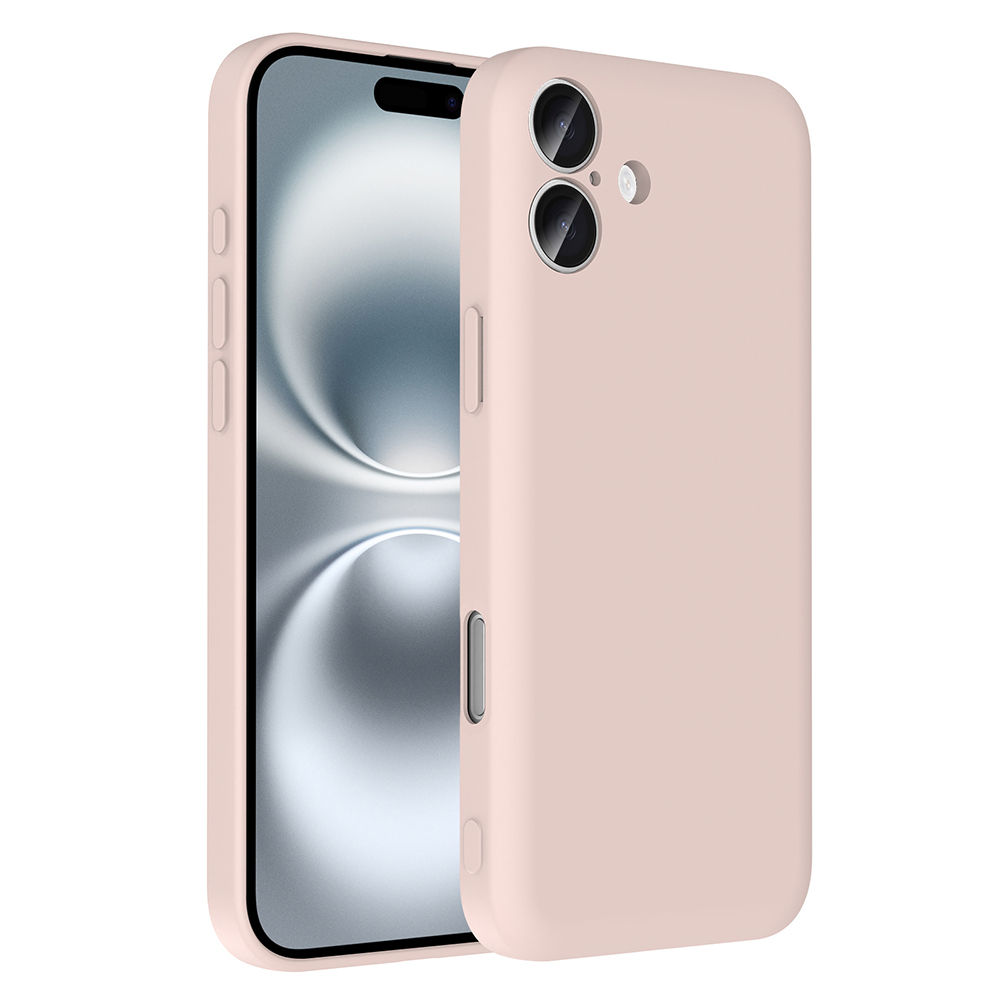 Açık pembe telefon kılıfı, siyah ekranlı bir akıllı telefonun yanında.