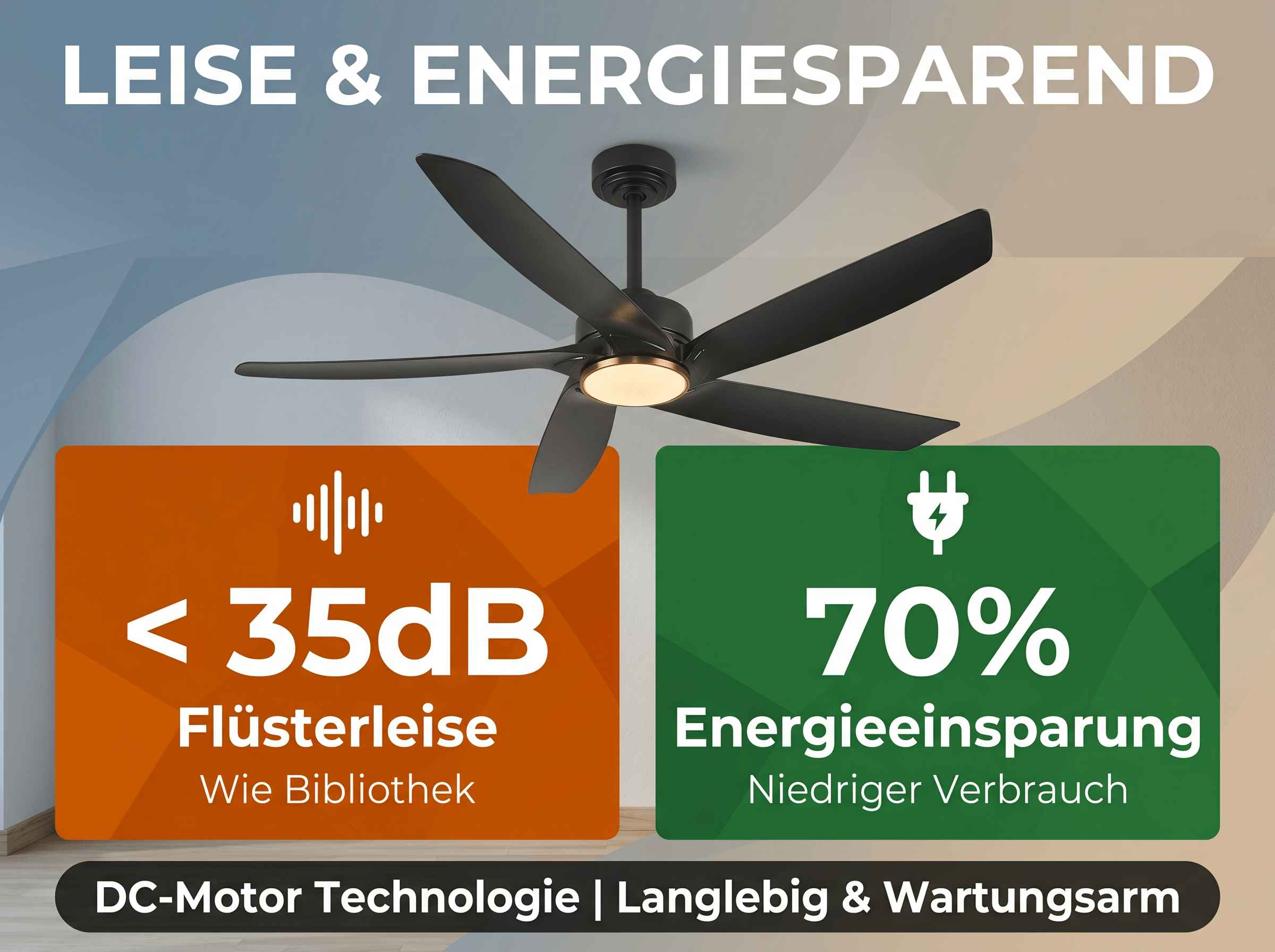 sex mit sexpuppe videos Deckenventilator mit Licht und Fernbedienung für Komfort und gesunde  Raumluft - Haus main image 1