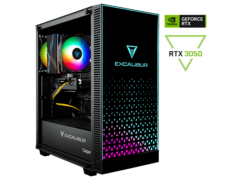 CASPER Excalibur E65H.265K-DF50A-0HC Series 2 RTX 3050 Intel Core Ultra 7-265KF 32 GB RAM 1 TB SSD Windows 11 Home Gaming Masaüstü Bilgisayar