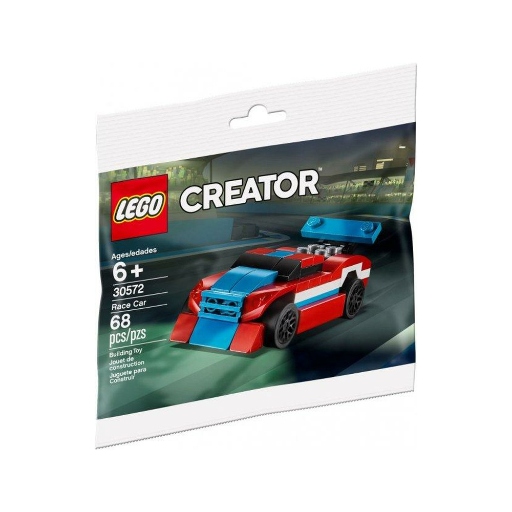 Giocattolo da costruzione auto da corsa LEGO Creator, 68 pezzi.