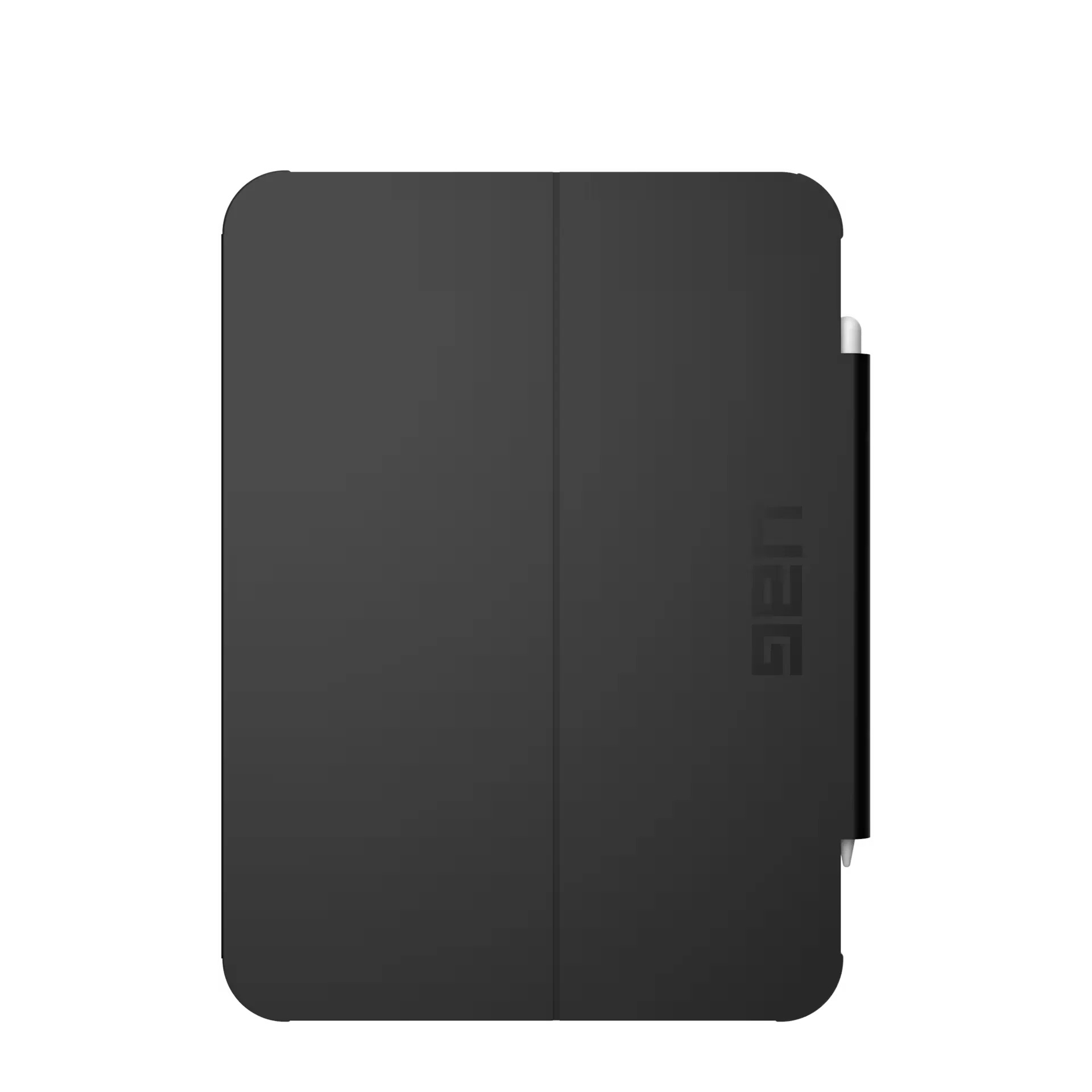 Czarne etui na tablet z bocznym uchwytem na rysik.