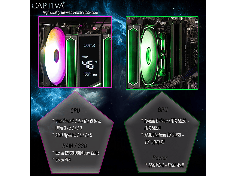 PC gaming | CAPTIVA Entry Gaming R10-2394, AMD Ryzen 5 7500X3D, 6