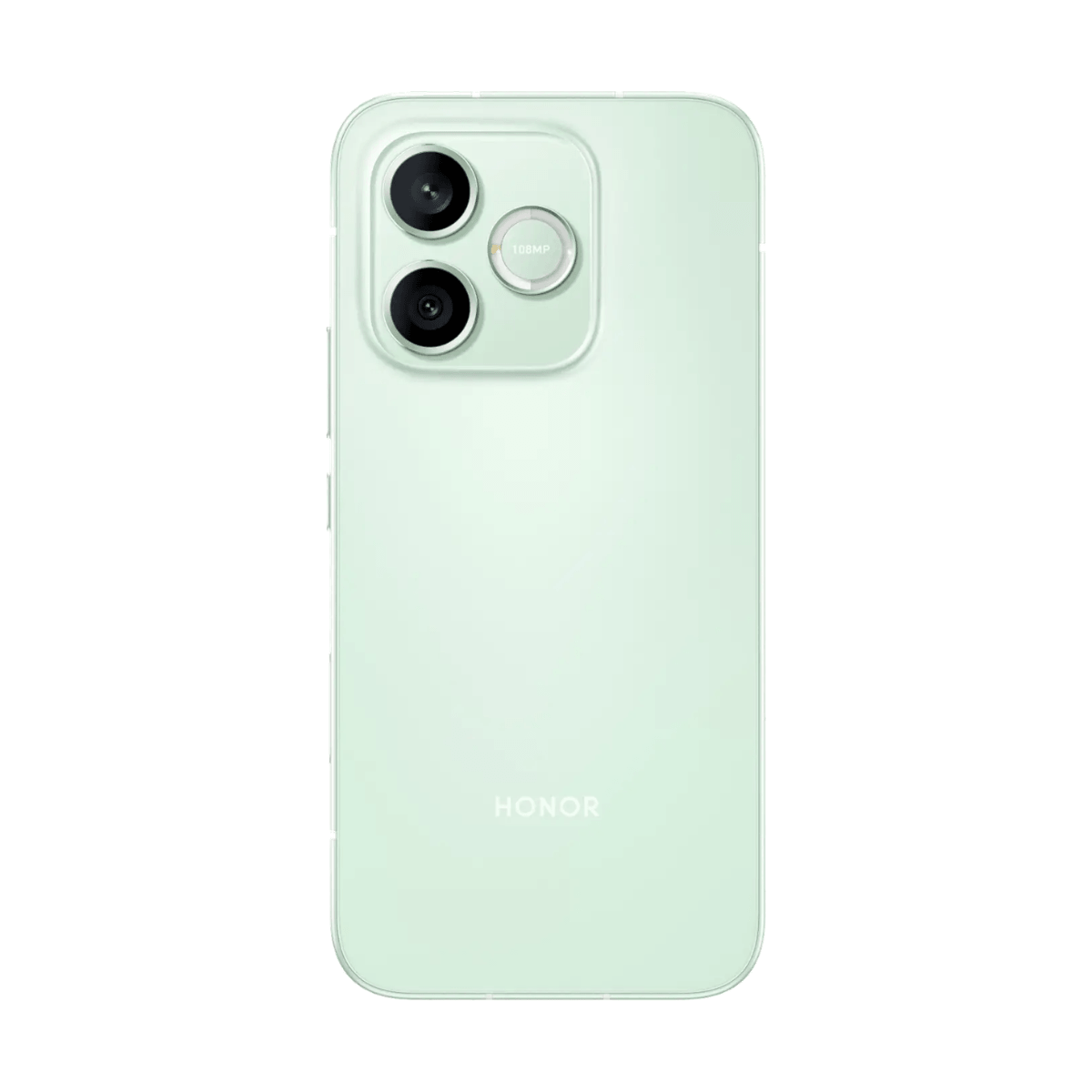 Ein hellgrünes Smartphone mit Dual-Kameras und 