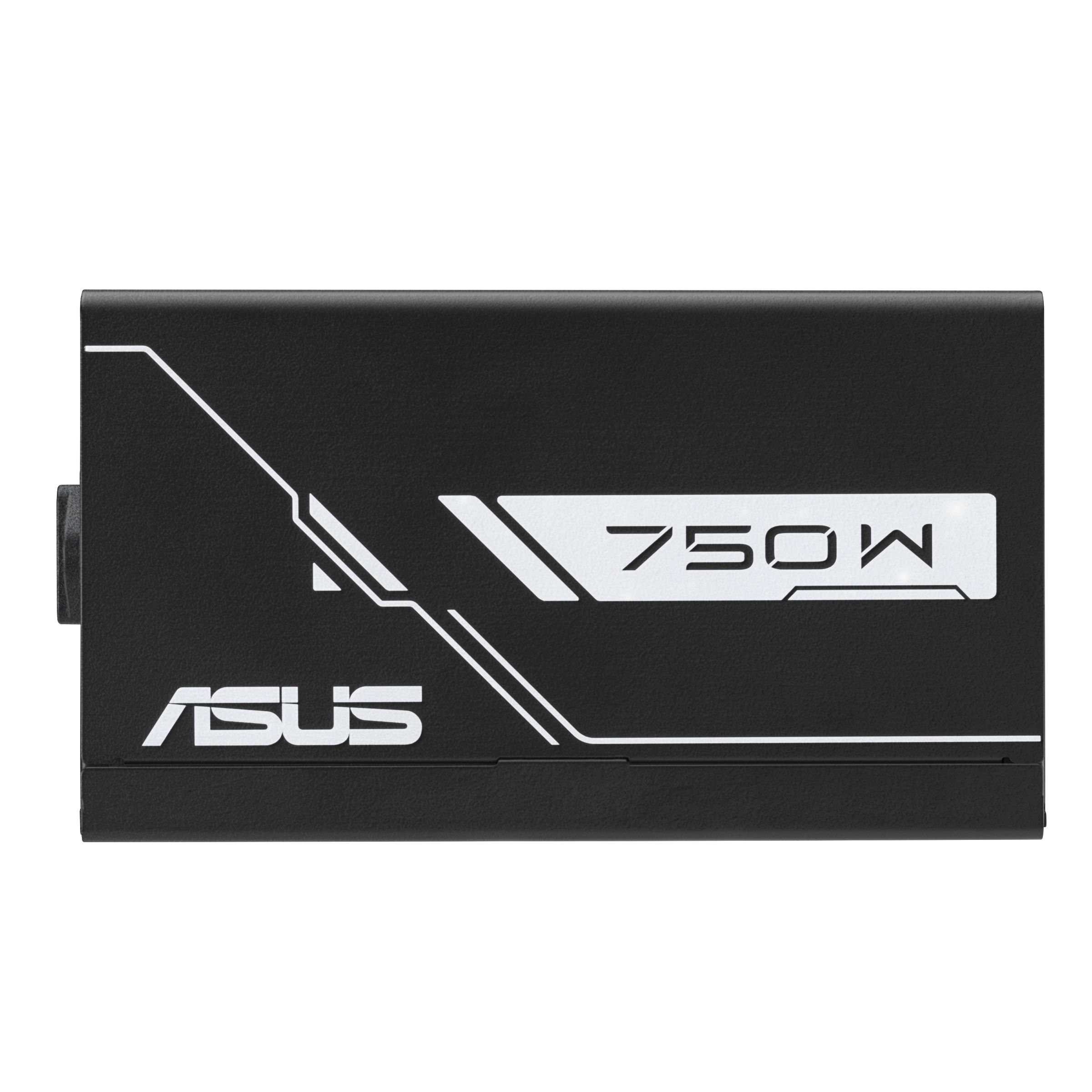 Czarny zasilacz z białym logo ASUS i oznaczeniem 750W.