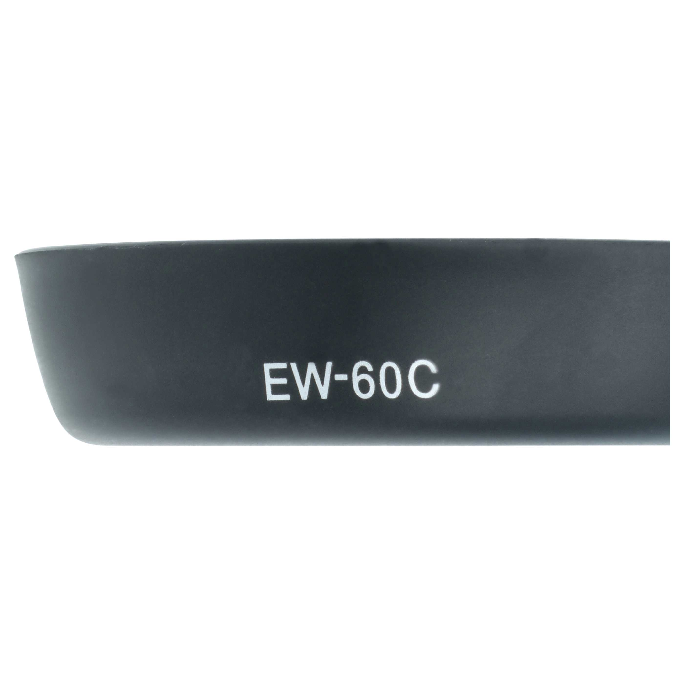 Ein schwarzer Objektivdeckel mit der Aufschrift "EW-60C".