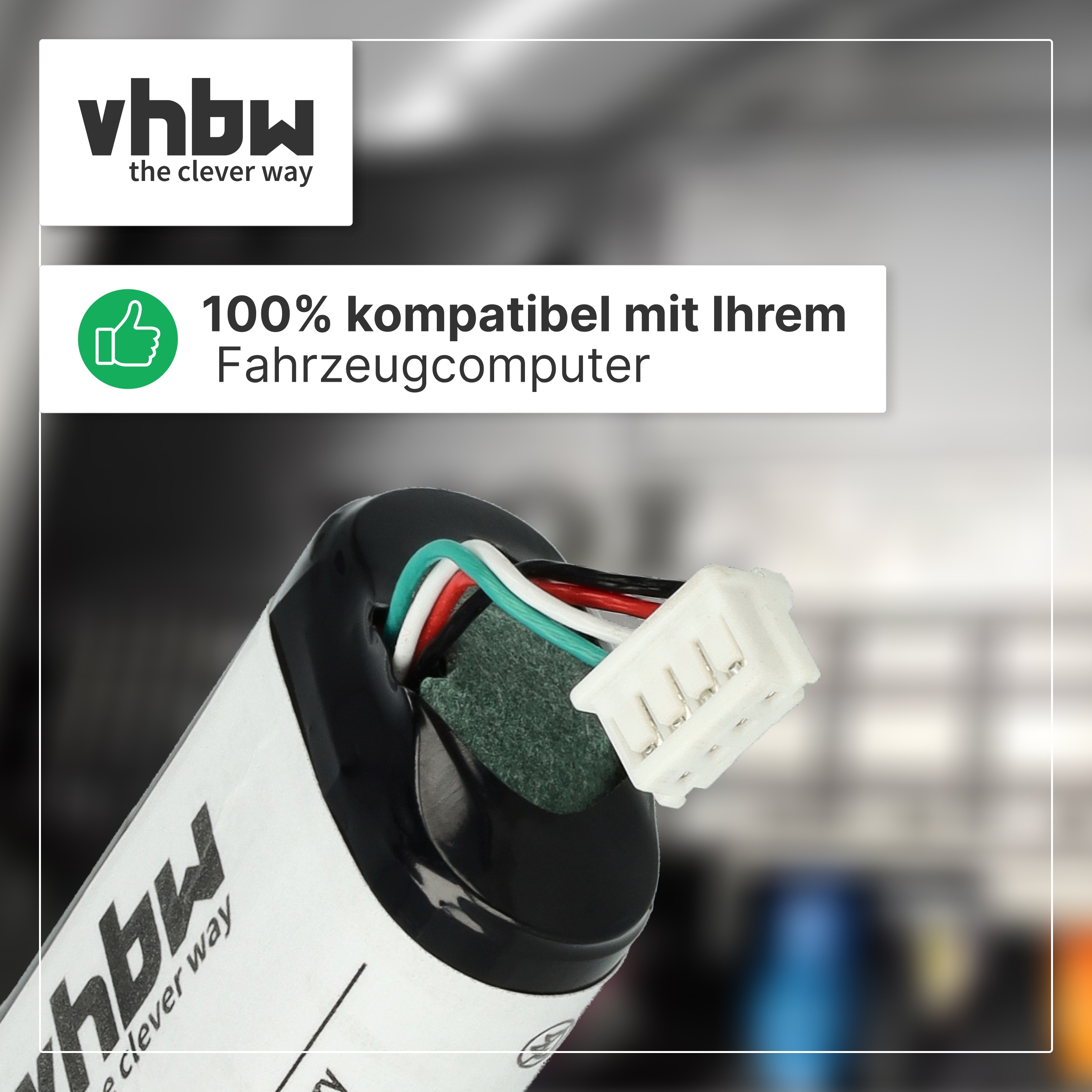 vhbw logo, Daumen hoch Zeichen und Text: 100% kompatibel