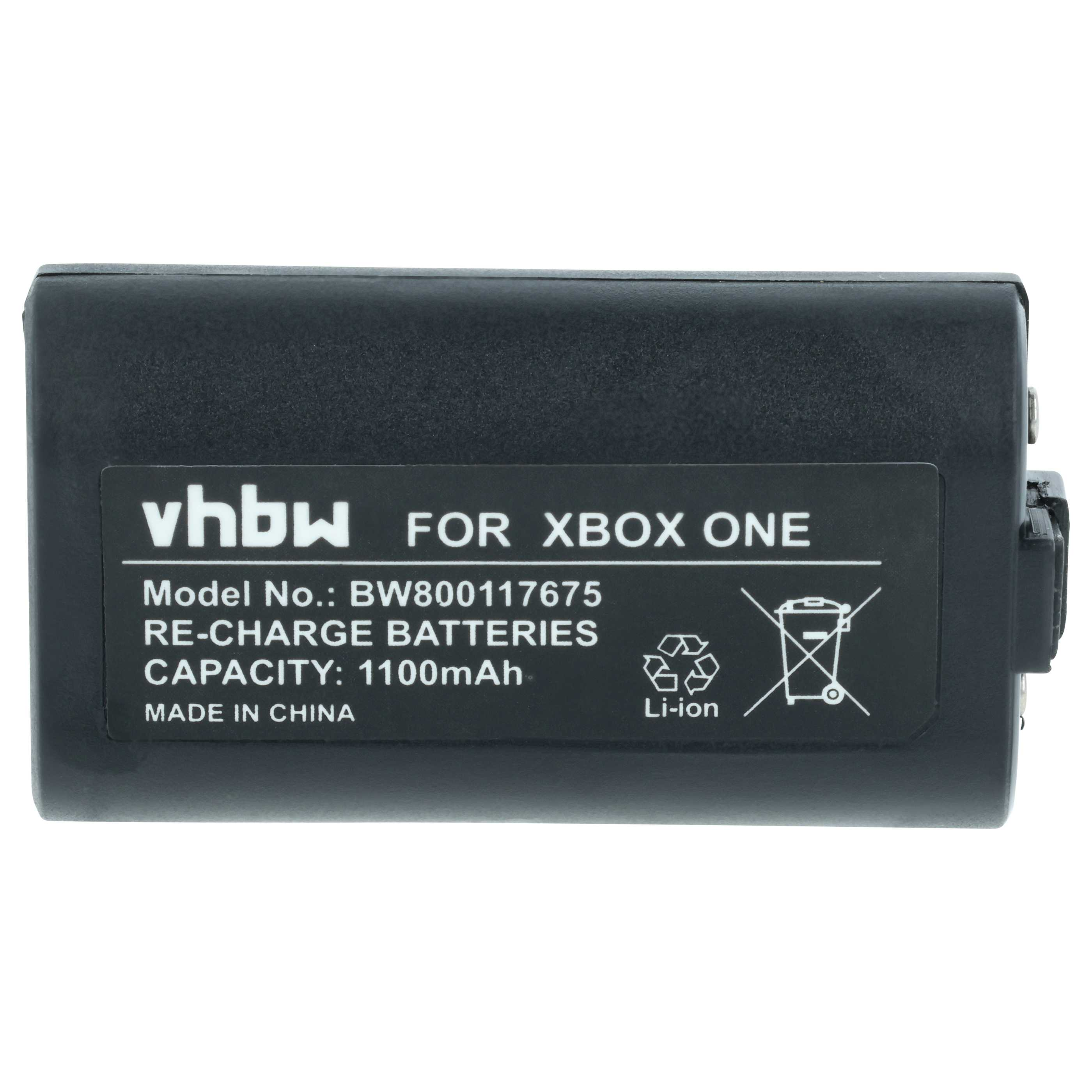 Schwarzer Akku für Xbox One, 1100 mAh, Li-Ion, vhbw.