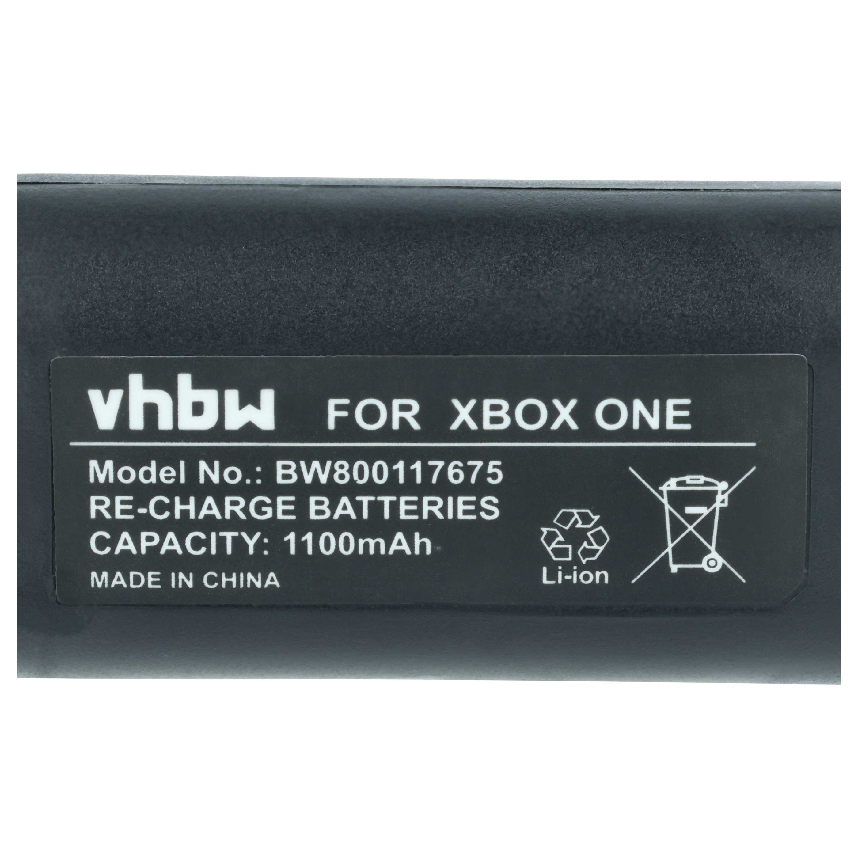 Schwarzer Akku für Xbox One, 1100mAh, Modell BW800117675.