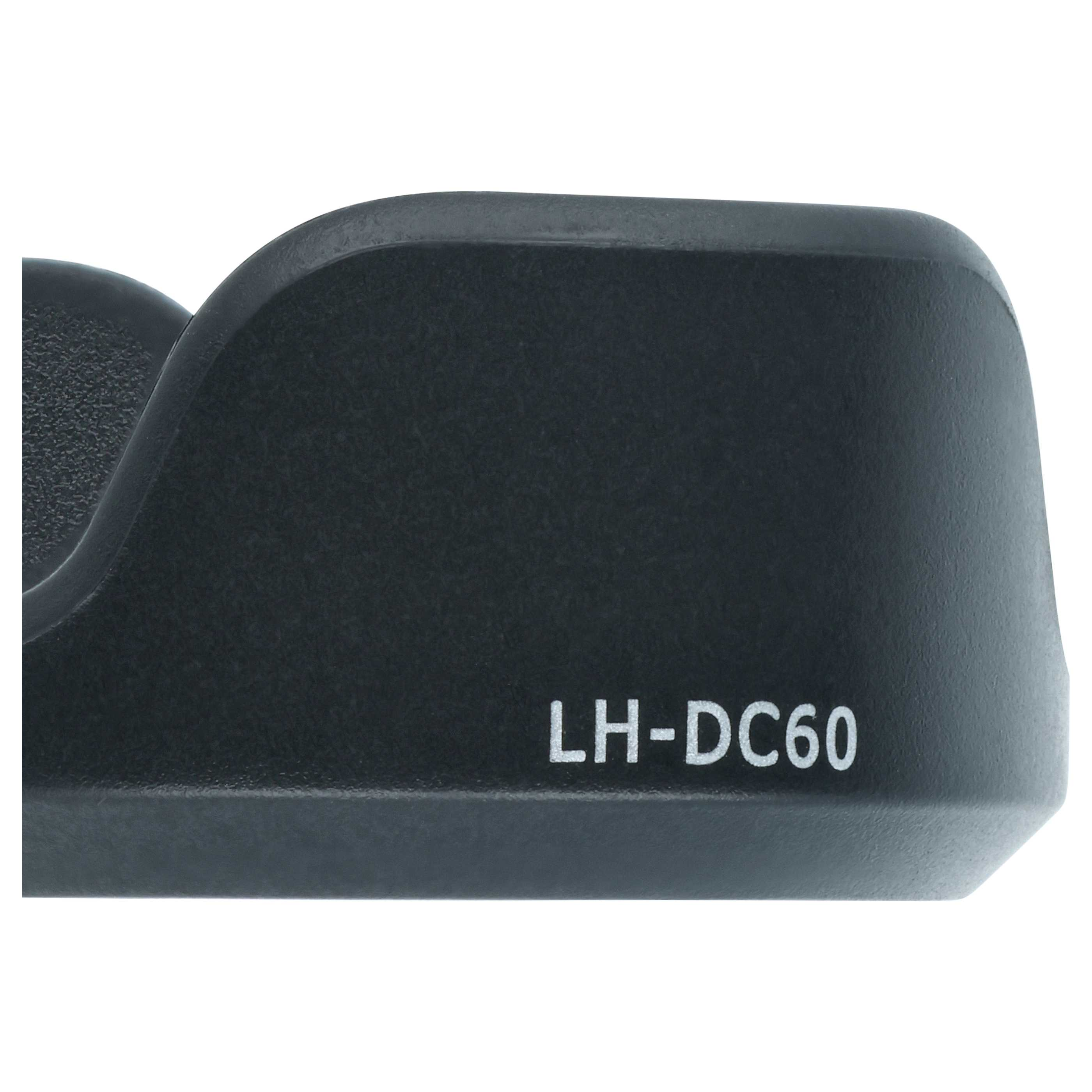 Schwarzer Objektivdeckel mit der Aufschrift "LH-DC60".