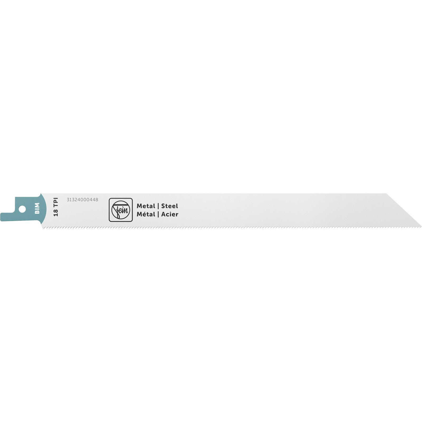 Metall-Sägeblatt mit 18 TPI und BIM-Beschichtung.