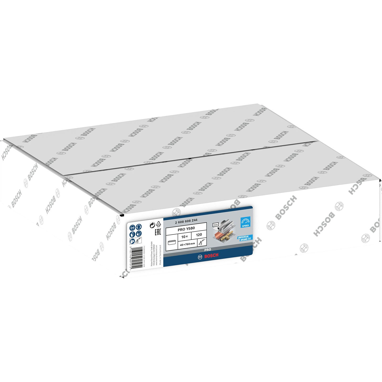 Verpackung von Bosch-Sägeblättern mit Produktinformationen und Bildern.